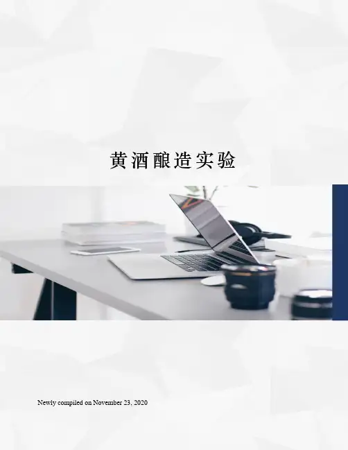 黄酒酿造实验