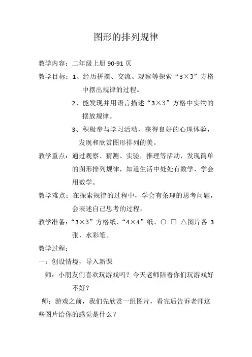 图形的排列规律
