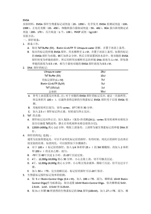 EMSA、CHIP.亚细胞定位