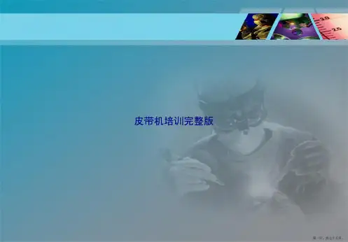 皮带机培训完整版讲课文档
