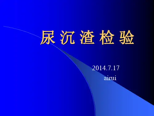 尿沉渣检验