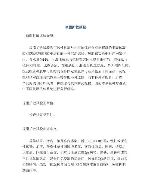 琼脂扩散试验