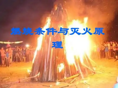 3.3《燃烧条件与灭火原理》课件