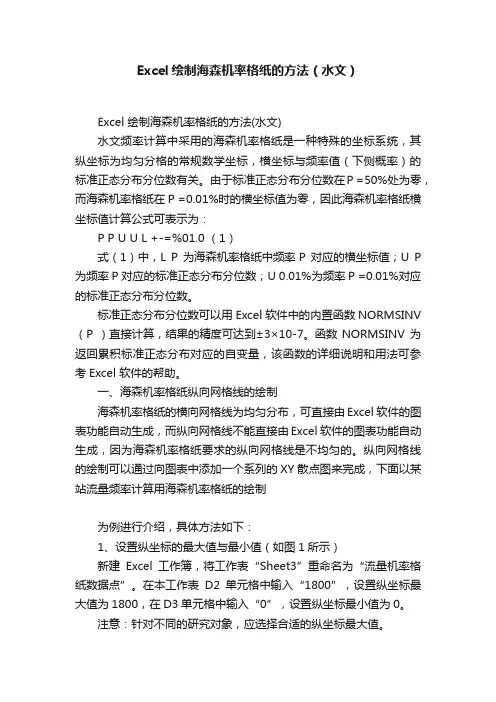 Excel绘制海森机率格纸的方法（水文）