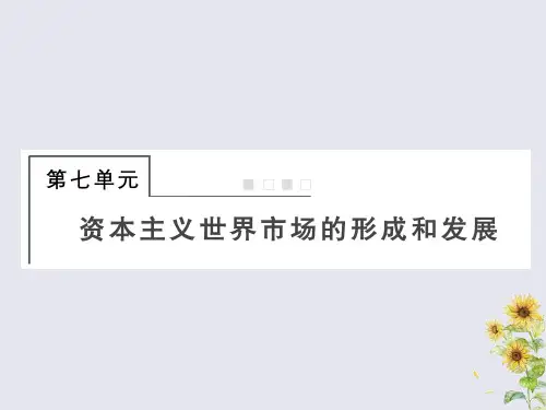 2021届高考历史总复习第七单元资本主义世界市场的形成和发展2.7.22新航路开辟与荷兰、英国等国的
