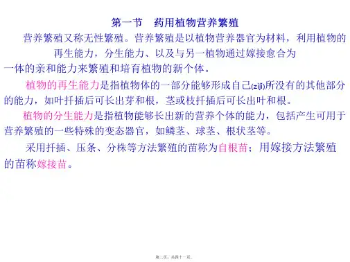 医学专题第四章药用植物繁殖与良种繁育5882