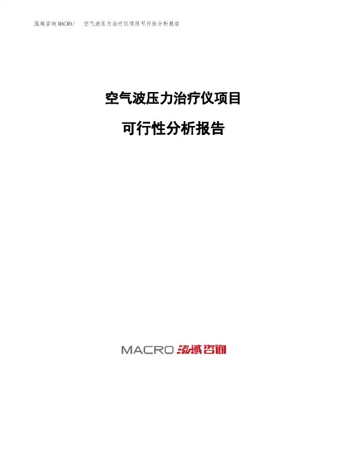 空气波压力治疗仪项目可行性分析报告