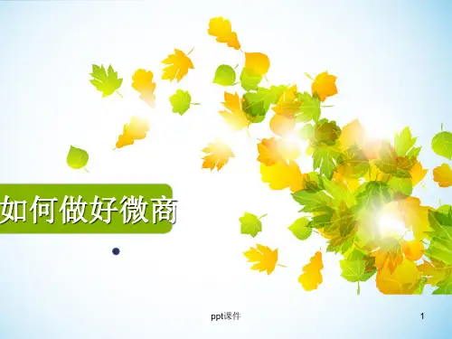 微商 ppt课件