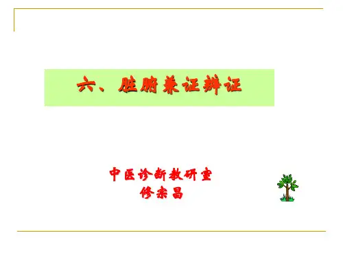 脏腑兼证辨证