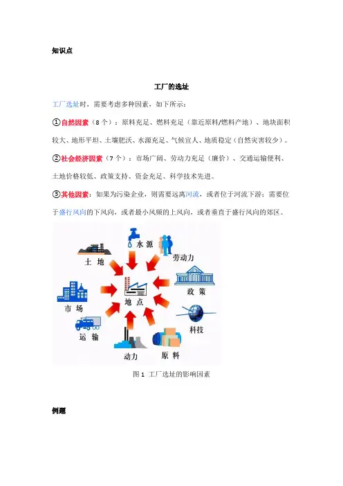 高中地理——每日讲1题(工厂的选址、地理信息技术、GIS)