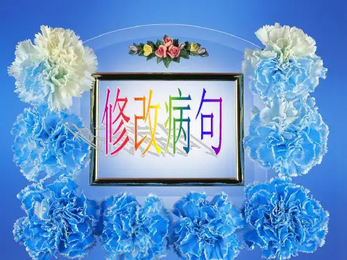 经典修改病句PPT课件
