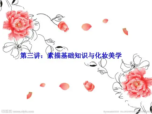 (彩妆初级课件)第三讲：素描的基础知识化妆美学