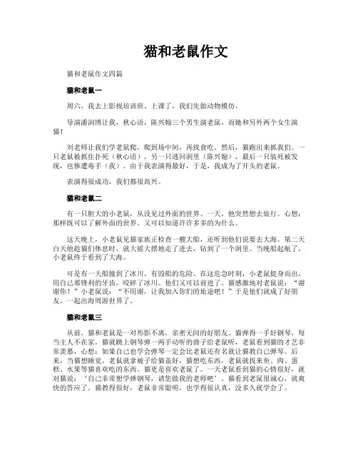 猫和老鼠作文