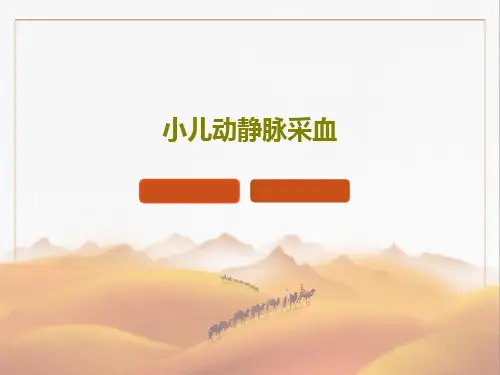 小儿动静脉采血46页PPT