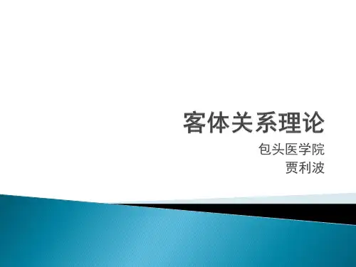 克莱因费尔贝恩马勒的客体关系理论