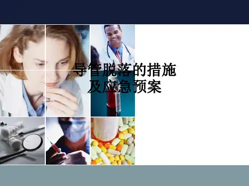 导管脱落的措施及应急预案ppt课件