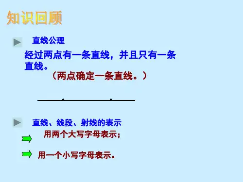 直线射线线段第二课时ppt课件