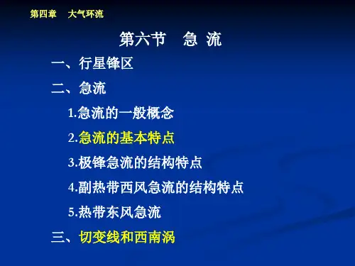 天气原理第4章 -06 急流(ppt文档)