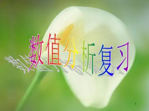 数值分析总复习2010
