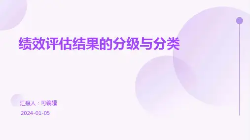 绩效评估结果的分级与分类