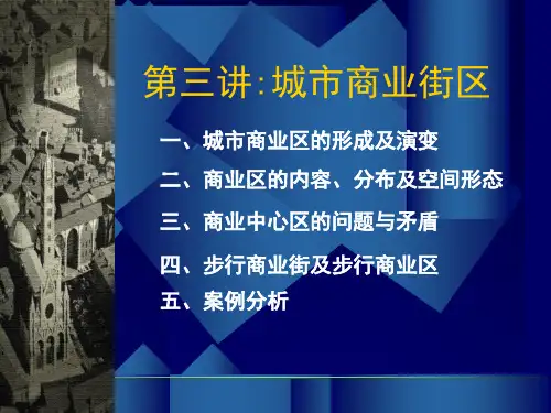 国内外步行街设计分析