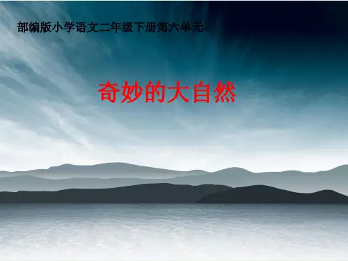 部编版小学语文二年级下册《奇妙的大自然》课件