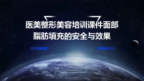 医美整形美容培训课件面部脂肪填充的安全与效果