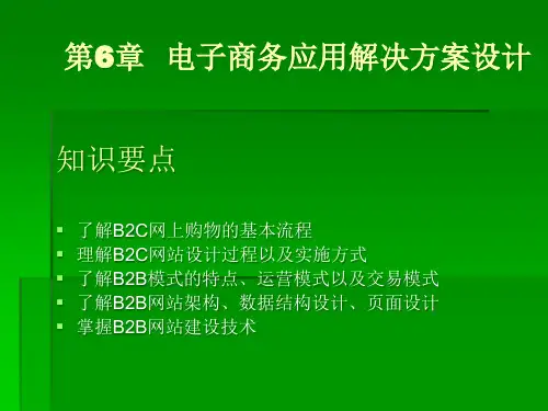 第6章电子商务应用解决方案设计精品PPT课件