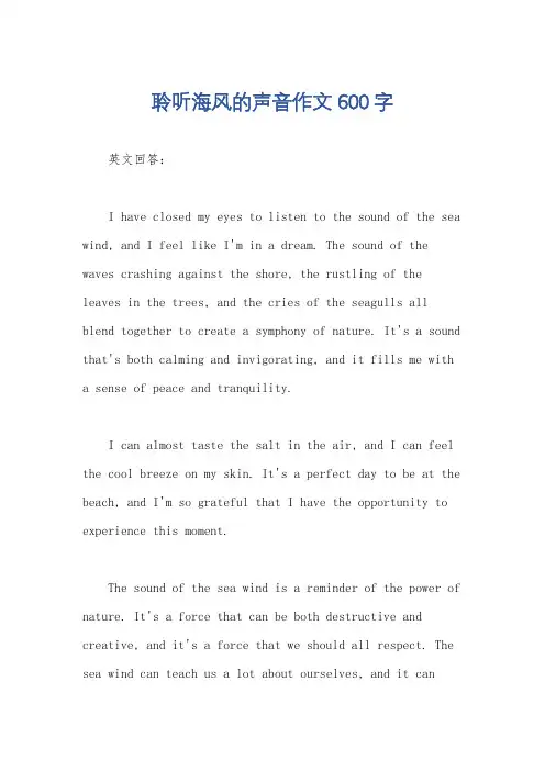 聆听海风的声音作文600字