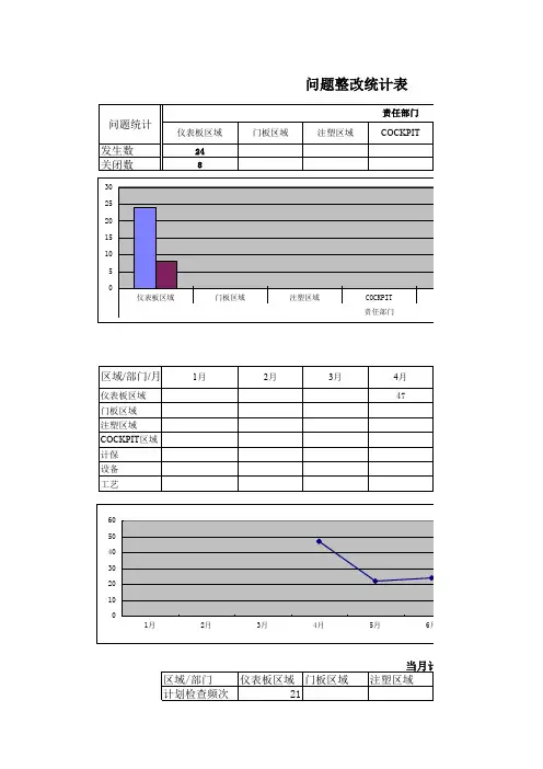 问题整改统计表范例