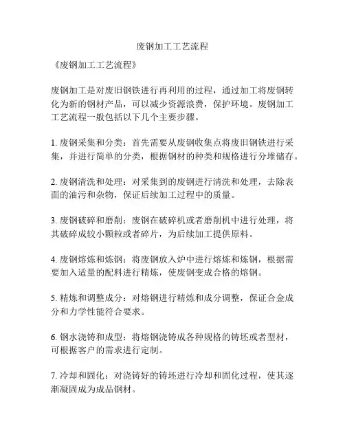 废钢加工工艺流程