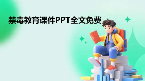 禁毒教育课件PPT全文免费2024新版