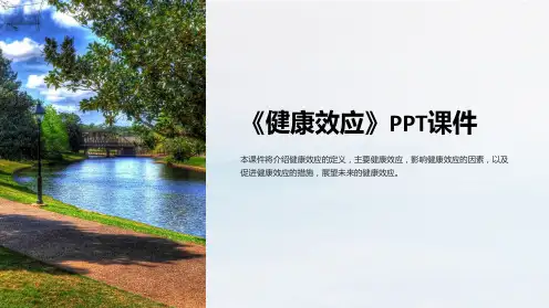 《健康效应》课件