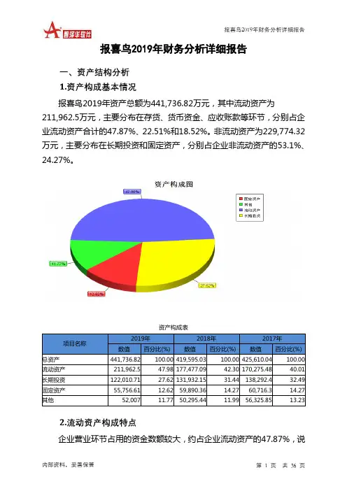 报喜鸟2019年财务分析详细报告
