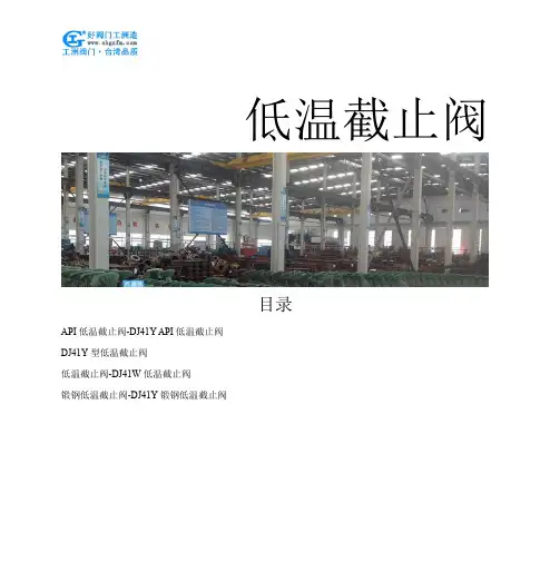 低温截止阀