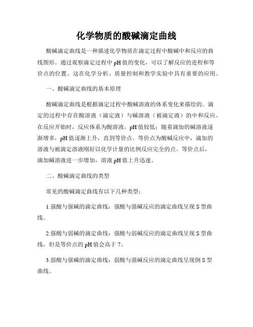 化学物质的酸碱滴定曲线