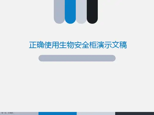 正确使用生物安全柜演示文稿