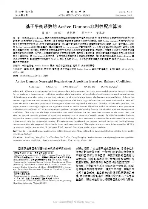 基于平衡系数的Active_Demons非刚性配准算法