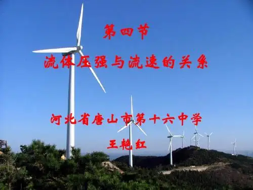 《流体压强与流速的关系》课件