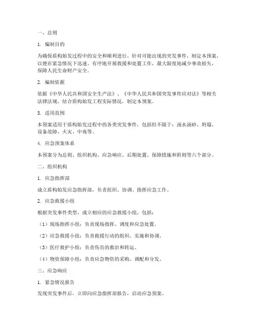 盾构始发应急预案