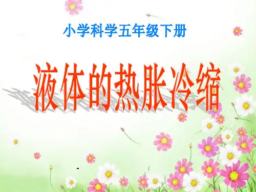 液体的热胀冷缩 (1)