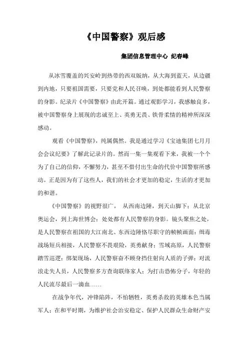 中国警察