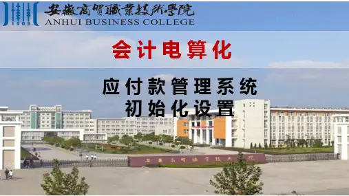 5-1-2应付款管理系统初始化设置-初始设置