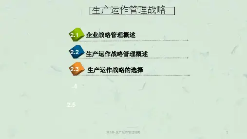 第2章-生产运作管理战略课件