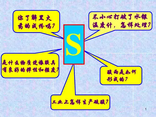 硫的转化 第一课时PPT课件