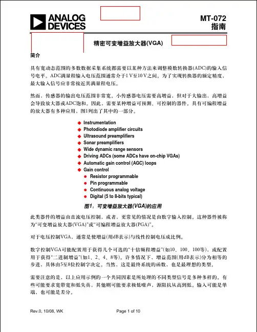 高精度VGA概论