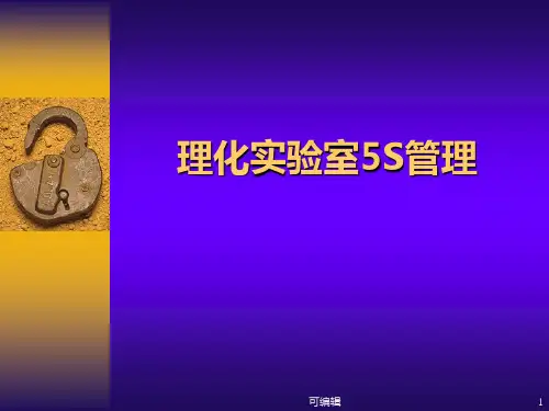 理化实验室5S管理PPT课件