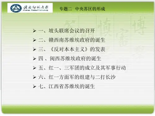 中央苏区的形成
