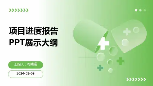 运用PPT展示项目进度报告