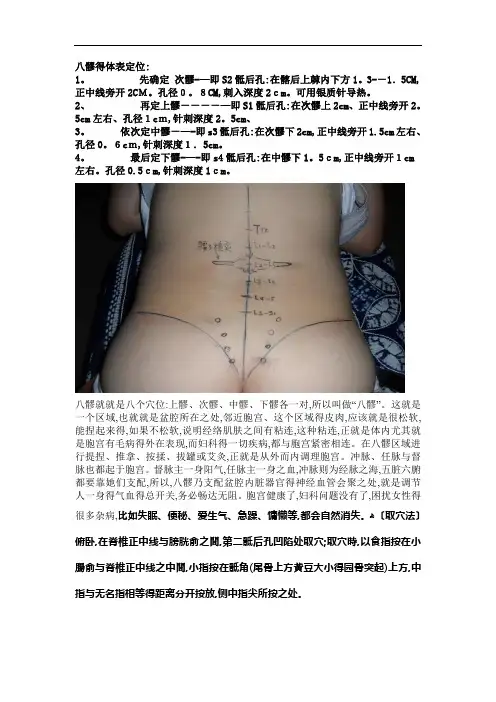 八髎的体表定位